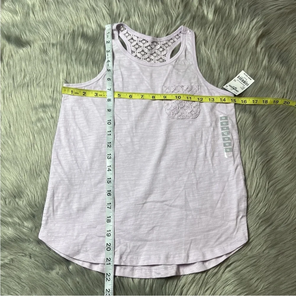 Oshkosh Bgosh Girls Light Purple Tank Top Size 12